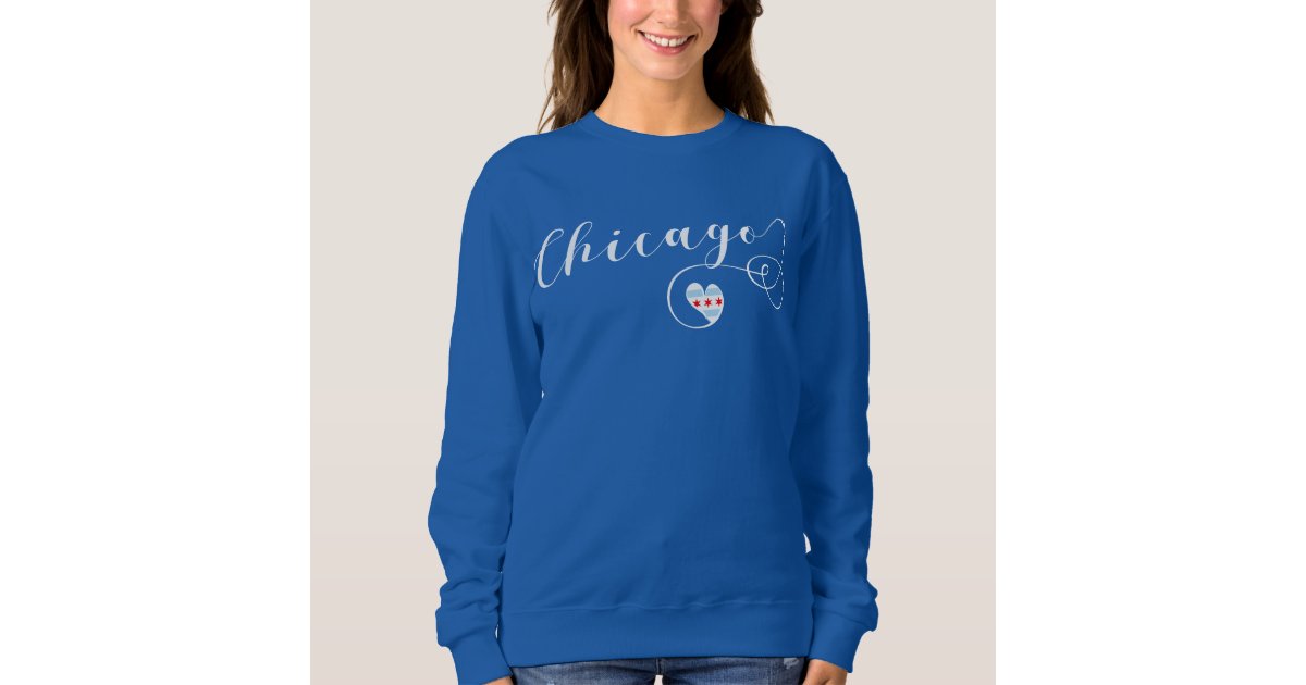 Chicago IL Blue Crewneck