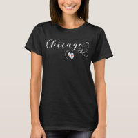 Heart Chicago Tee Shirt, Illinois