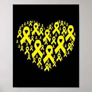 Heart Childhood Cancer Awareness  Poster