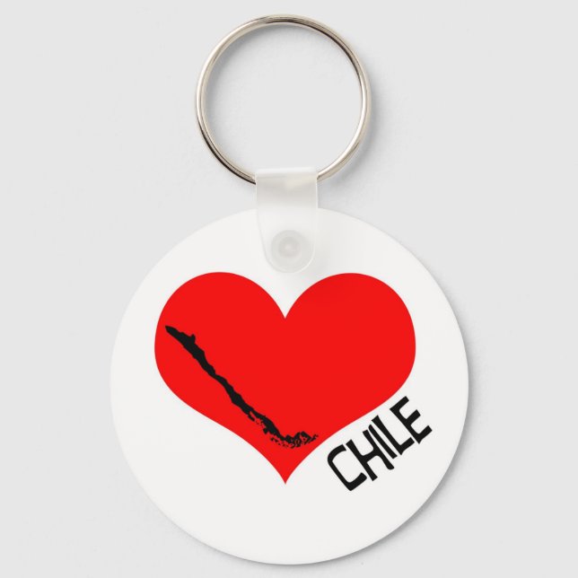 Heart Chile llavero Keychain (Front)