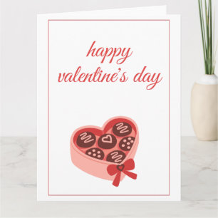 Heart Chocolate Box Sweet Valentine’s Day Card