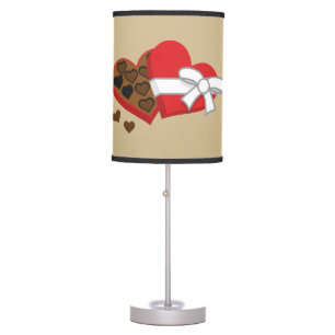Heart Chocolate Gift Box - Valentine's Day Table Lamp