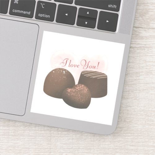 Heart Chocolates Personalized Sticker