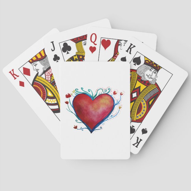Heart Classic Playing Cards (Back)