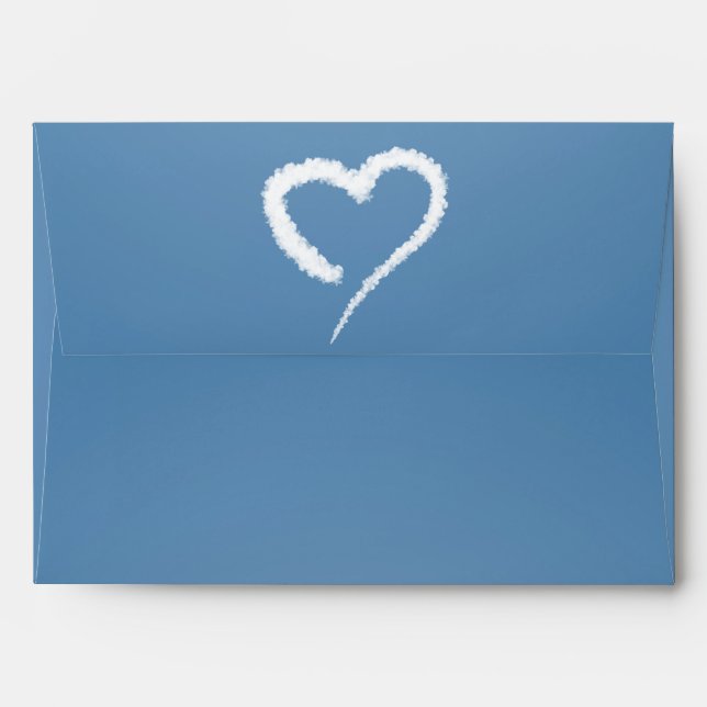 Heart Cloud - Envelope A7 (Back (Top Flap))