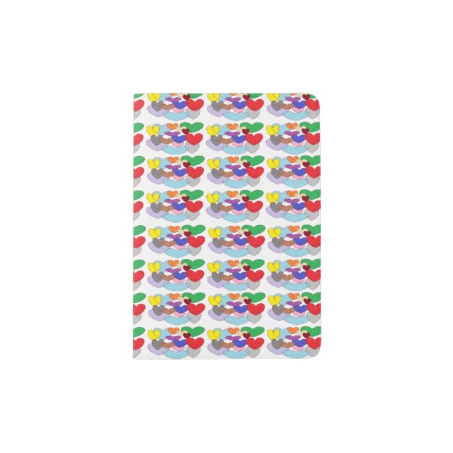 Heart cloud high tops passport holder (Front)