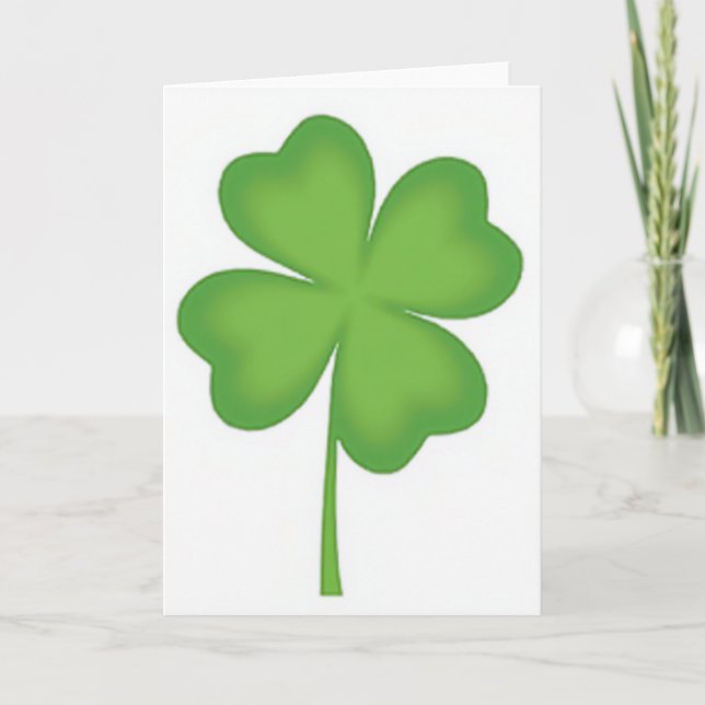Heart Clover Green Card (Front)