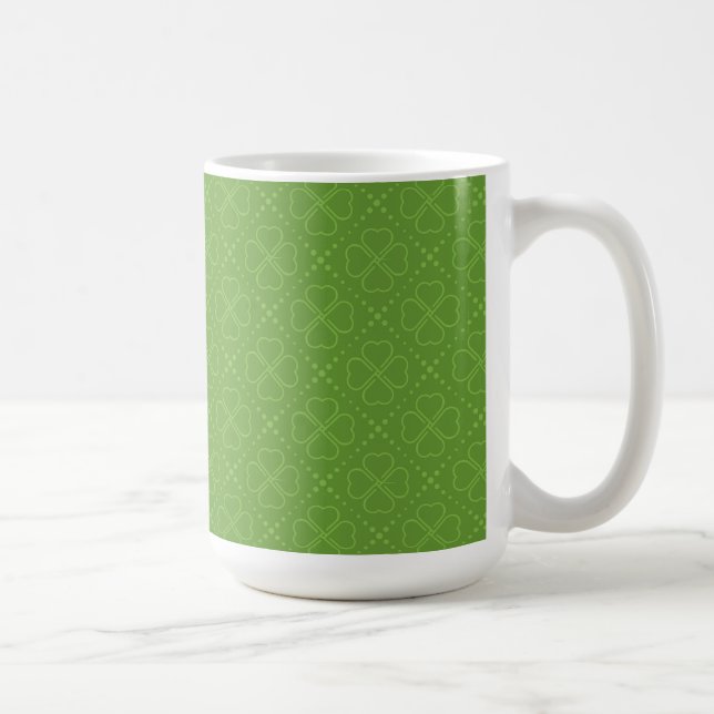 Heart Clover Pattern Coffee Mug (Right)