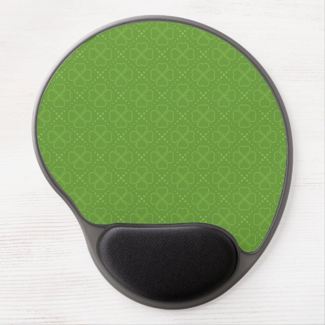 Heart Clover Pattern Gel Mouse Pad (Front)