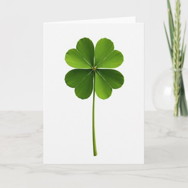 Heart Clover Photo Card (Front)