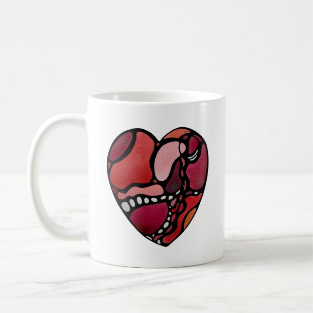 Heart  coffee mug (Left)