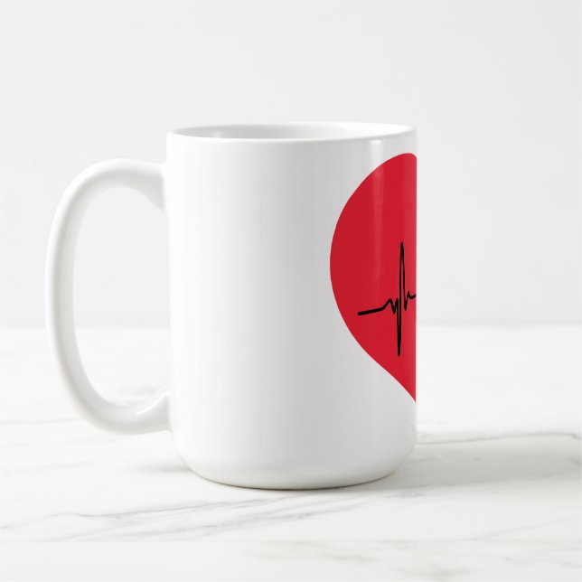 heart coffee mug (Left)