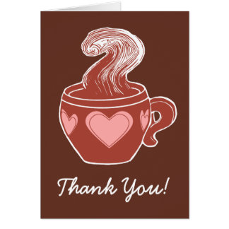 Coffee Thank You Cards - Greeting &amp; Photo Cards | Zazzle
