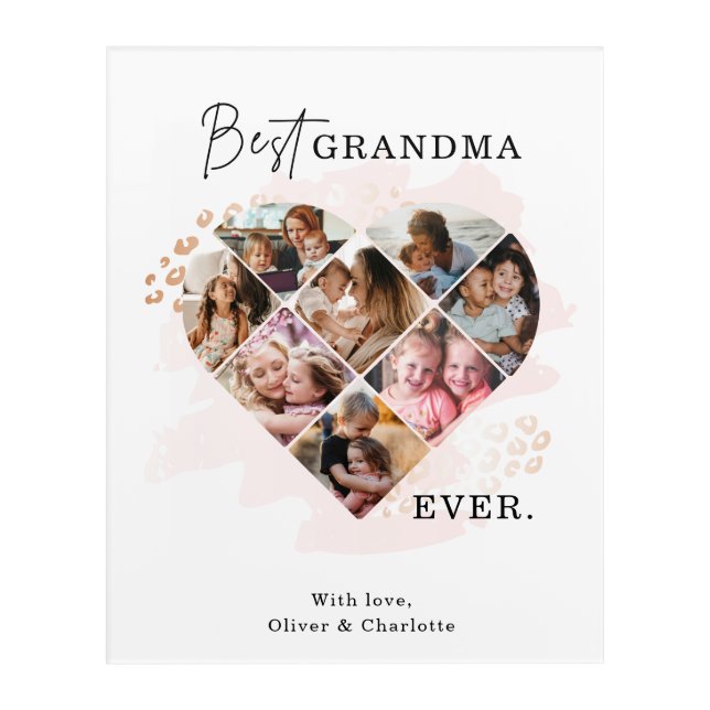 Heart Collage Acrylic Print (Front)