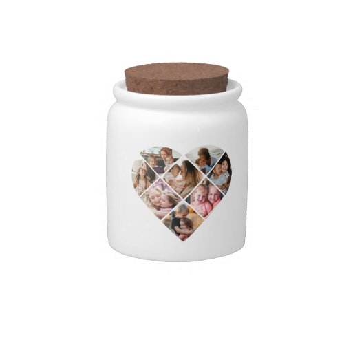 Heart Collage Candy Jar