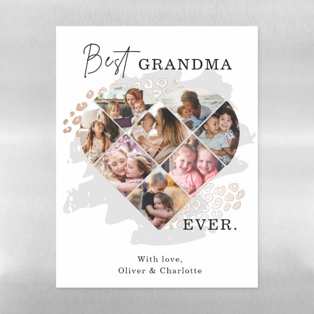 Heart Collage Magnetic Dry Erase Sheet (Vertical)