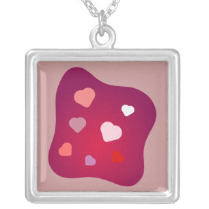 Heart Collage Necklace