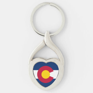Heart Colorado key chain