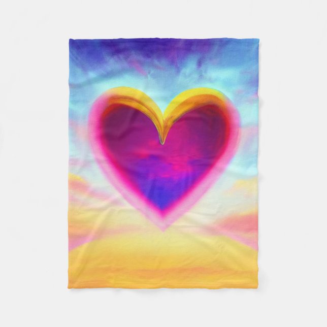 Heart Colorful Blanket (Front)