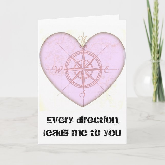 Heart Compass Holiday Card (Front)