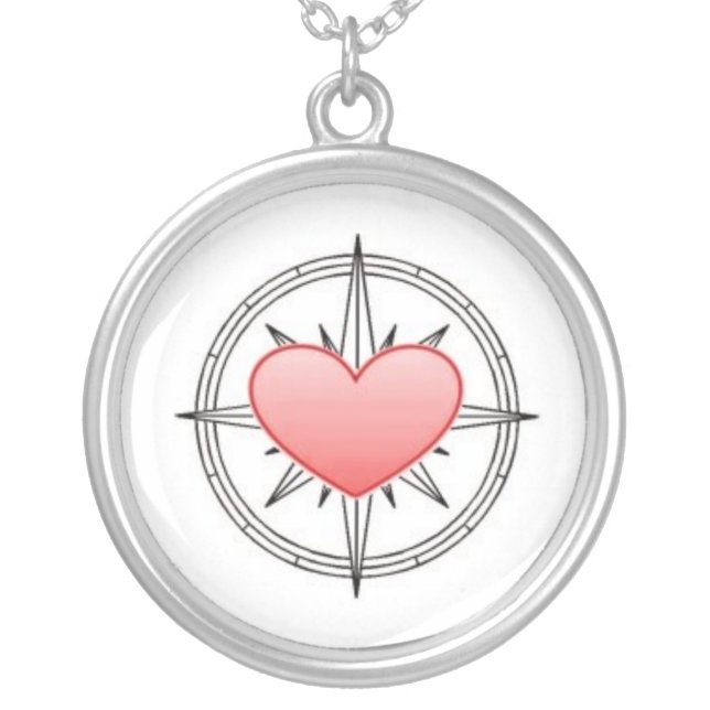 Heart Compass Pendant (Front)