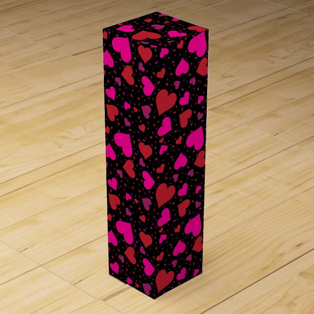 Heart Confetti Wine Box (Front)