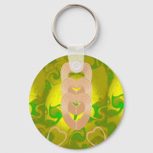 heart connection keychain