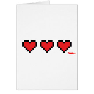 Heart Containers - Gamer, geek video games Life Cards