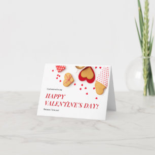 Heart Cookies Happy Valentine's Day Note Card