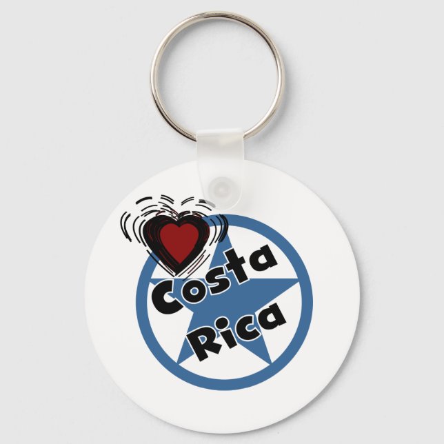 Heart Costa Rica Keychain (Front)
