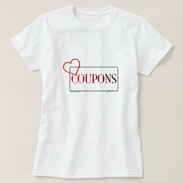 Heart Coupons T-Shirt (Design Front)
