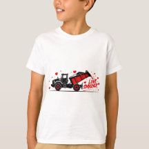 Heart Crasher Monster Truck Valentine Tee