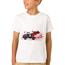 Heart Crasher Monster Truck Valentine Tee