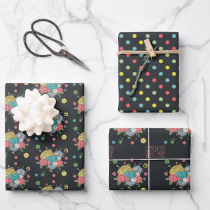 Heart Crochet Pattern Crocheted With Love Wrapping Paper Sheets