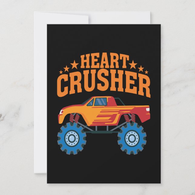 Heart Crusher Valentine Holiday Card (Front)