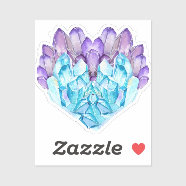 Heart Crystal Sticker (Sheet)