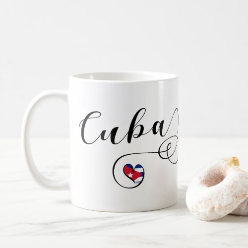 Heart Cuba Mug Cuba Heart Cuban Flag Coffee Mug