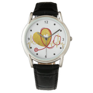 Heart Curve With Medical Stethoscope 1 Watch