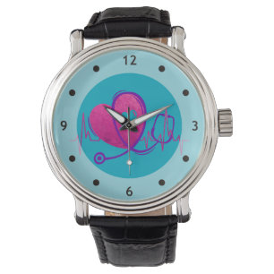 Heart Curve With Medical Stethoscope 2 Watch