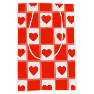 heart custom Sustainable Premium Crew Sock Medium Gift Bag