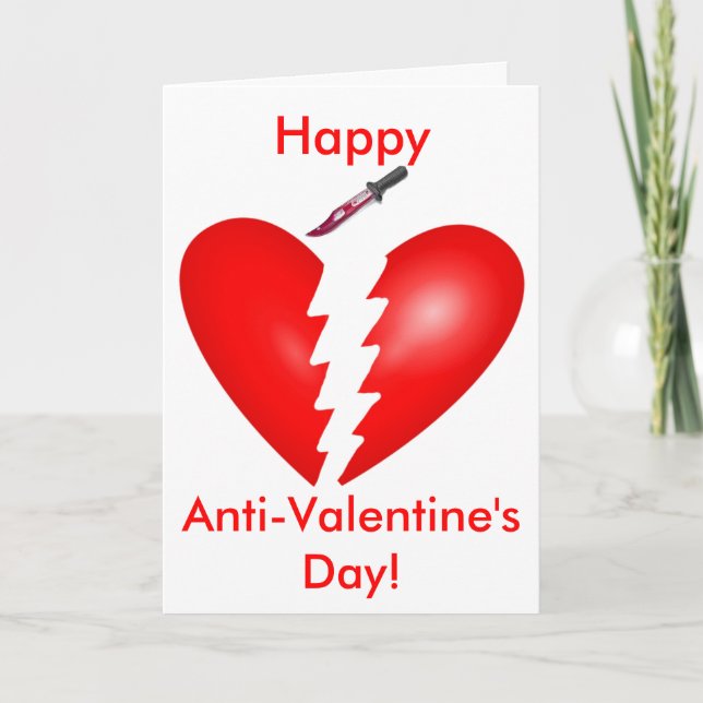 Heart Cut in Two Card (Front)