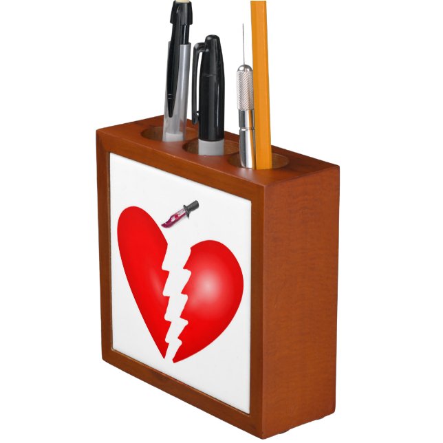 Heart Cut in Two Organizer (In Situ)