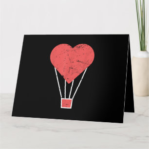 Heart Cute Hot Air Balloon Card