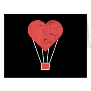 Heart Cute Hot Air Balloon Cards