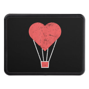 Heart  Cute Hot Air Balloon Hitch Cover