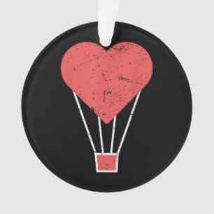 Heart Cute Hot Air Balloon Ornament