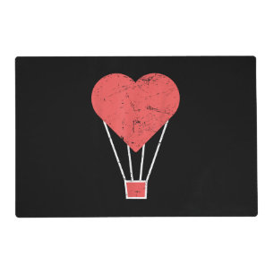 Heart Cute Hot Air Balloon Placemat