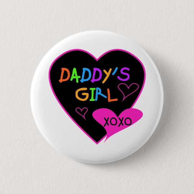 Heart Daddy's Girl T Shirts and Gifts Pinback Button (Front)