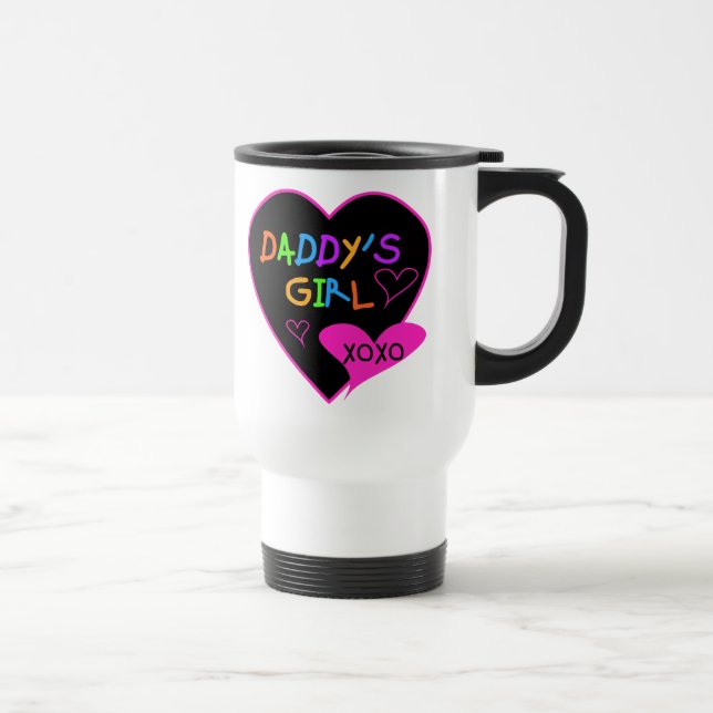 Heart Daddy's Girl T Shirts and Gifts Travel Mug (Right)