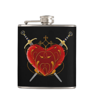 Heart & Daggers Flask